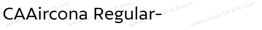 CAAircona Regular字体转换